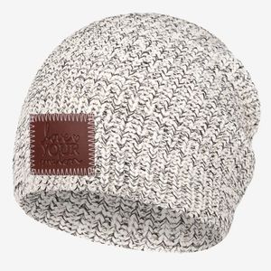 NWOT Black Speckled Love Your Melon Beanie